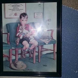 Vintage early  1900sNew Anxious Moments in frame